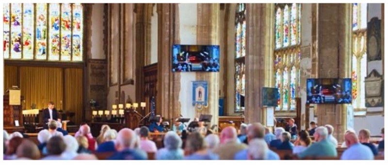 Inside Cromer Parish Church